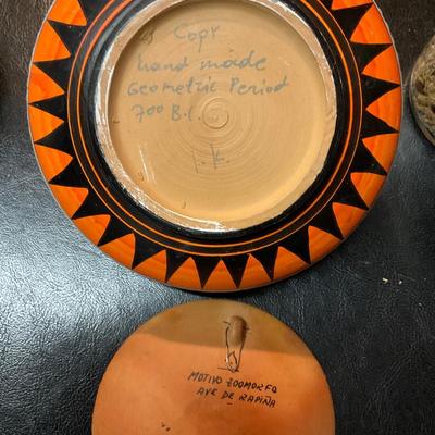 Vintage Miscellaneous plates, candle and pottery