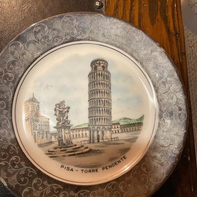 Vintage Miscellaneous plates, candle and pottery