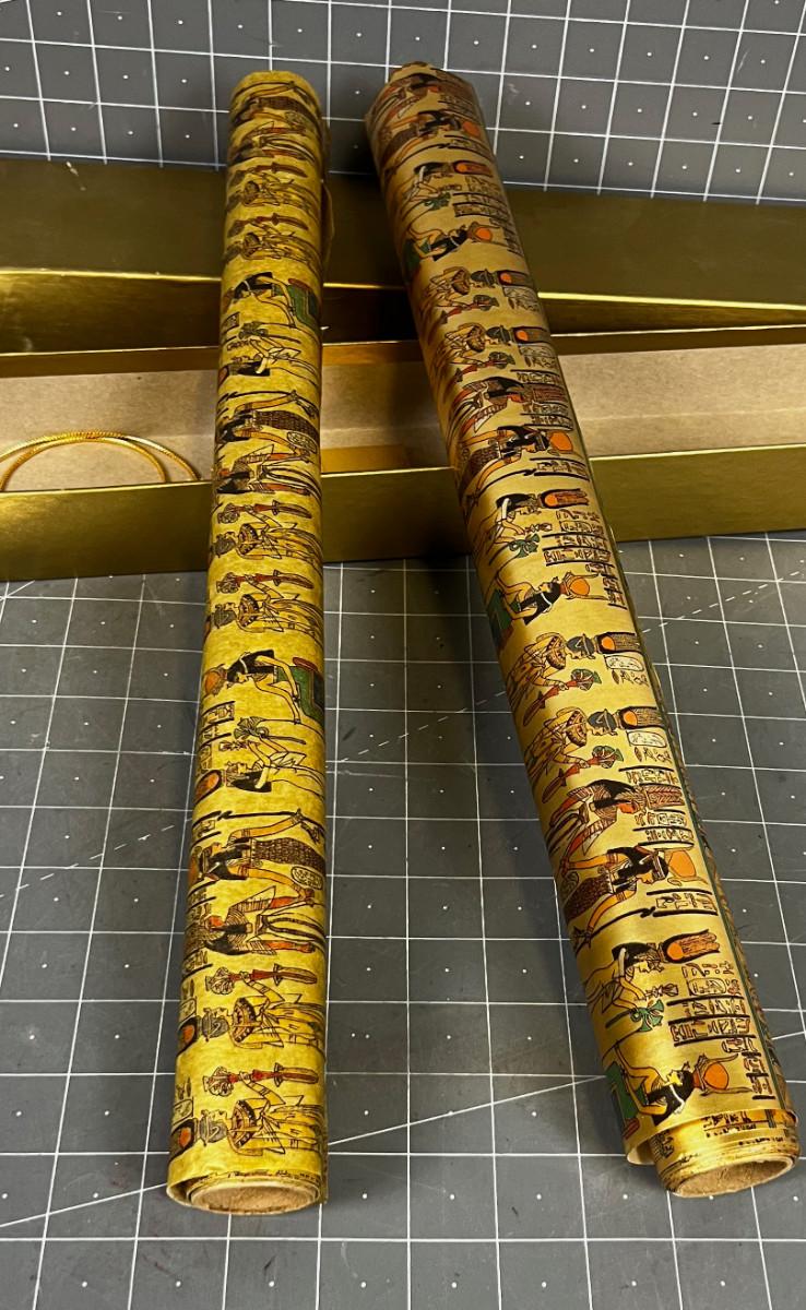 Really Cool Vintage Egyptian Wrapping Paper with Tissue.