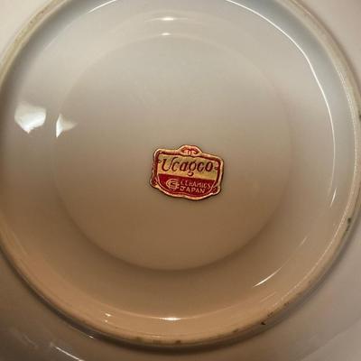 Vintage saucers and cup.  Add in Japan