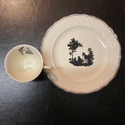 Vintage plate and saucer.