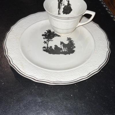 Vintage plate and saucer.