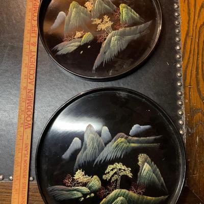 Two vintage Trays