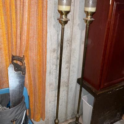 Two vintage Floor Lamps
