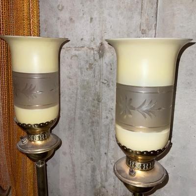 Two vintage Floor Lamps