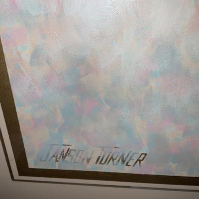 Large Janson Turner canvas painting.