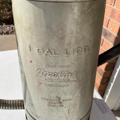 Vintage Brooking 1 Gal Oil Can