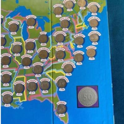1998-2008 Completed Commemorative quarters 50 states 15x12
