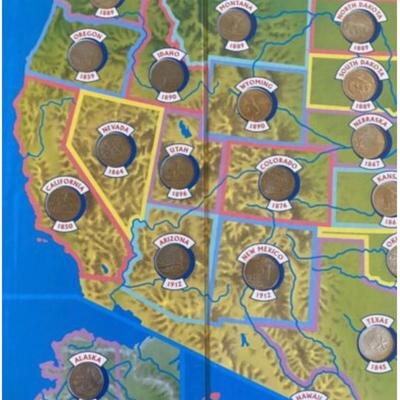 1998-2008 Completed Commemorative quarters 50 states 15x12