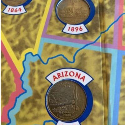 1998-2008 Completed Commemorative quarters 50 states 15x12