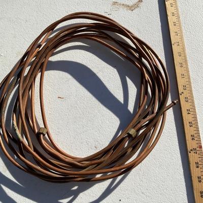 Several feet of copper tubing