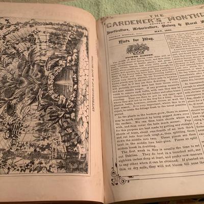 1860 Gardeners Monthly 12 Bound Original Issues