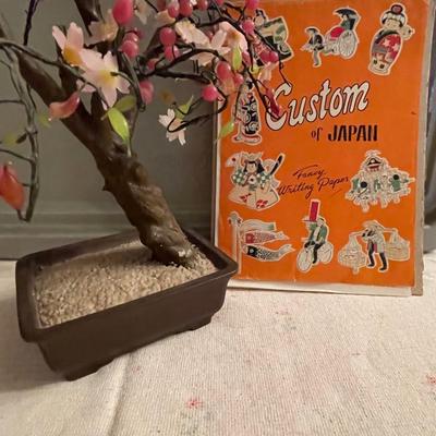 Bonsai Cherry Blossom & Japanese fancy paper