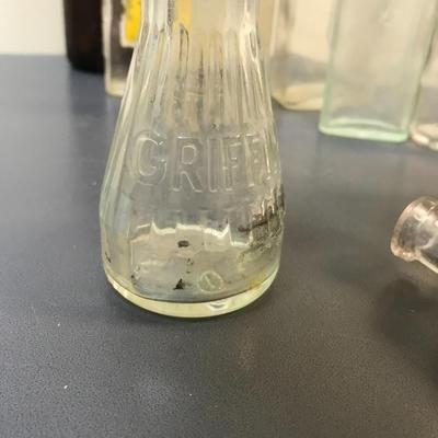 collection of vintage glass bottles including some hard to come by.