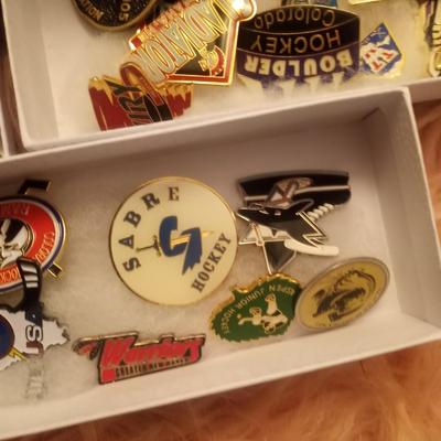 Assorted sport hat pins