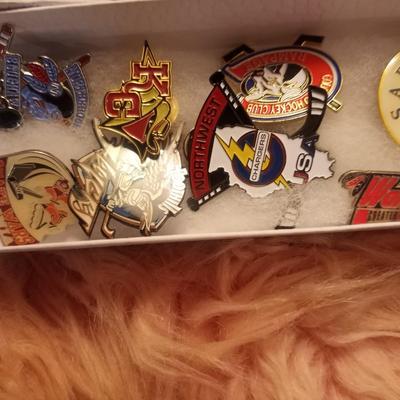Assorted sport hat pins