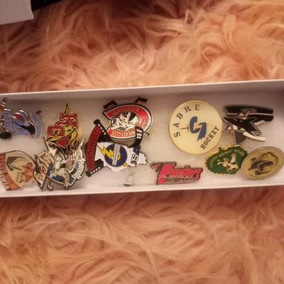Sports memorabilia pins