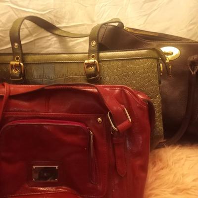 Assortment of high-end purses