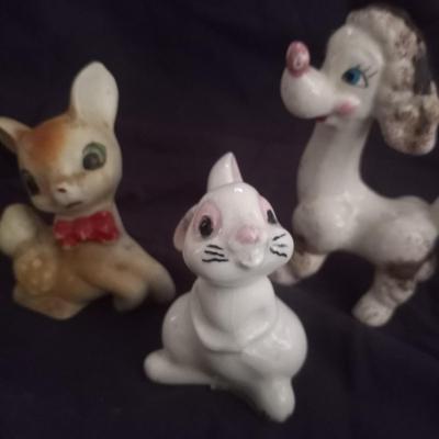 Vintage figurine toys and vintage antique toys