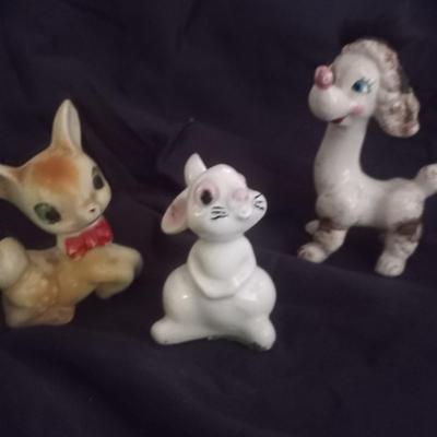 Vintage figurine toys and vintage antique toys