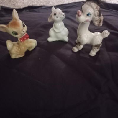 Vintage figurine toys and vintage antique toys