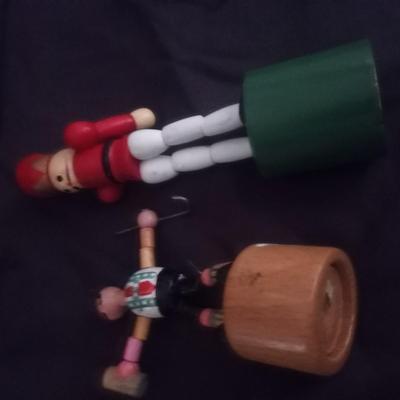 Vintage figurine toys and vintage antique toys