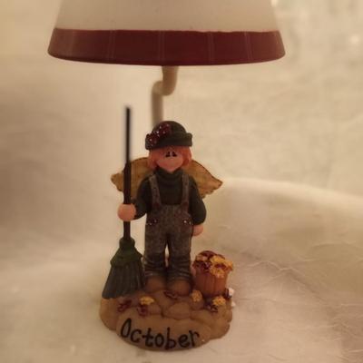 razy Mountain Tea Light Lamp Angel With Star January New In Box.