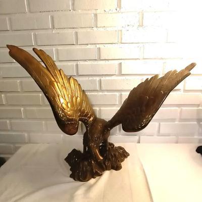 LARGE SOLID BRASS EAGLE