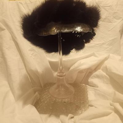 Beautiful mink hats with hat stand