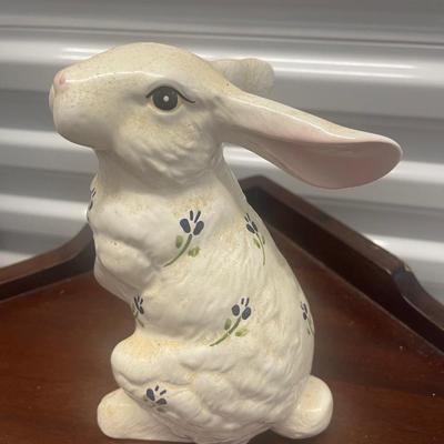Ceramic bunny  7” tall