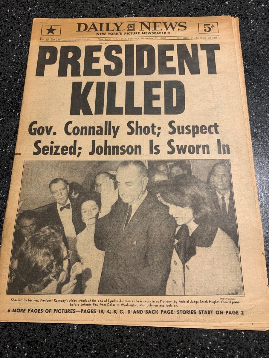 President Kennedy killed 1963 newspaper | EstateSales.org