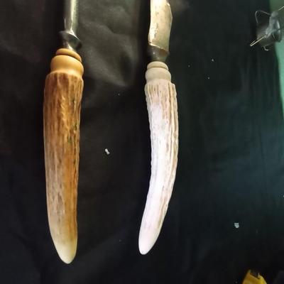 VINTAGE BONE HANDELED KNIVES-FLOUR SIFTER-MORE