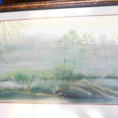 Pair of Framed Wall Art 'River Island' by Hornbuckle (#33)