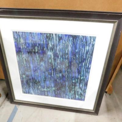 Single Contemporary Framed Art 'Feeling Blue' Choice A
