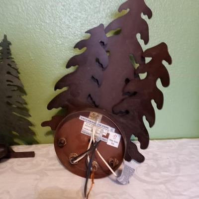 METAL MOOSE CANDLE HOLDER AND METAL TREE LIGHT