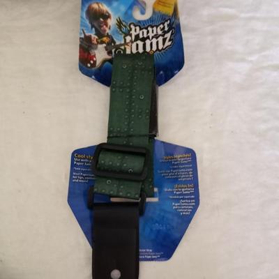 TWO VINTAGE CARDBOARD PAPER JAMZ GUITARS AND STRAP (STILL SEALED)