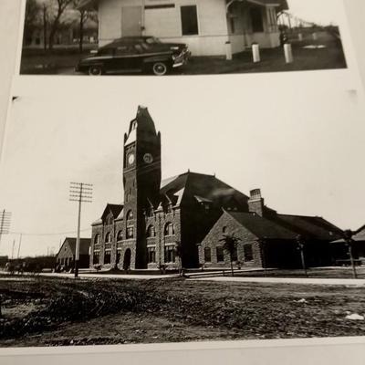 LOT 60  NINE PHOTOS OLD TRAIN STATIONS