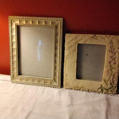 2 Beautiful Frames (One a nice heavy resin) 5Ã—7/3.5Ã—5