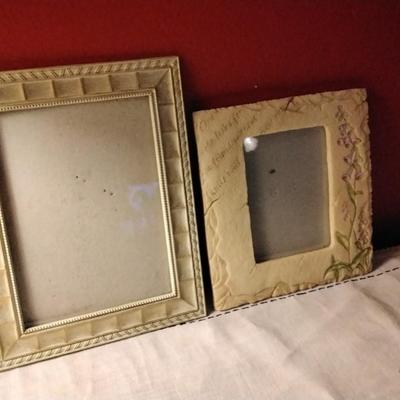 2 Beautiful Frames (One a nice heavy resin) 5Ã—7/3.5Ã—5