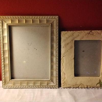 2 Beautiful Frames (One a nice heavy resin) 5Ã—7/3.5Ã—5
