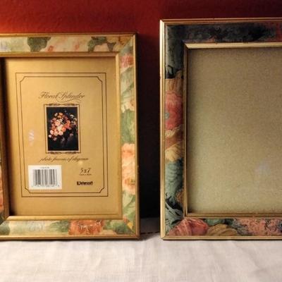 2 Beautiful Floral Frames 5Ã—7/5Ã—7.5