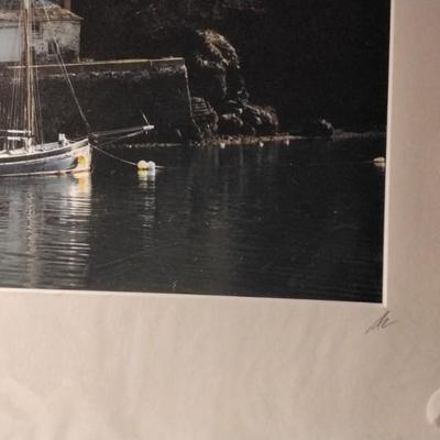 Mooring by Alastair Common Signed and Matted Print