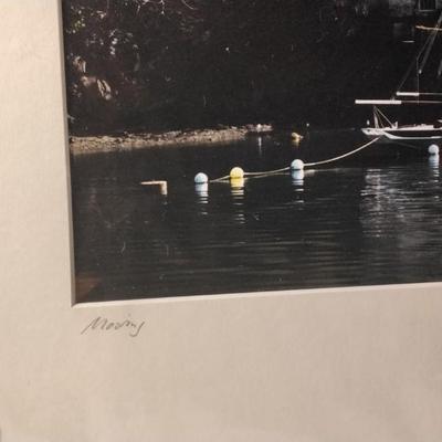 Mooring by Alastair Common Signed and Matted Print