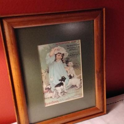 Rubifoam Advertisement Framed and Matted