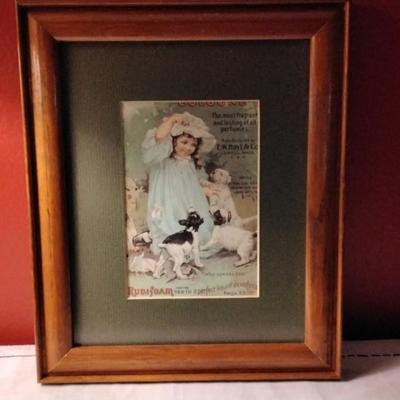 Rubifoam Advertisement Framed and Matted