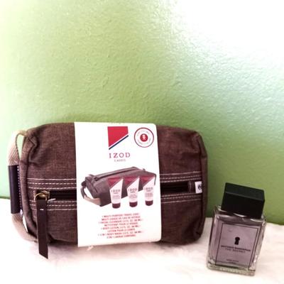 NEW MENS IZOD TRAVEL CASE AND ANTONIO BANDERAS AFTERSHAVE