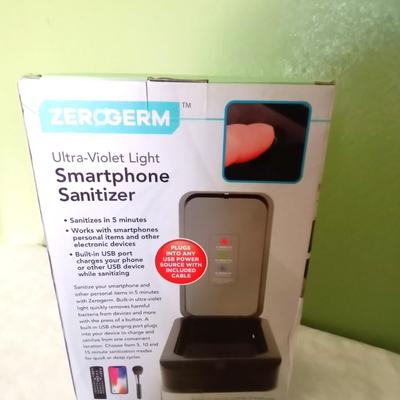 NEW ULTRA- VIOLET LIGHT SMARTPHONE SANITIZER AND TWO DISPOSABLE CAMERAS