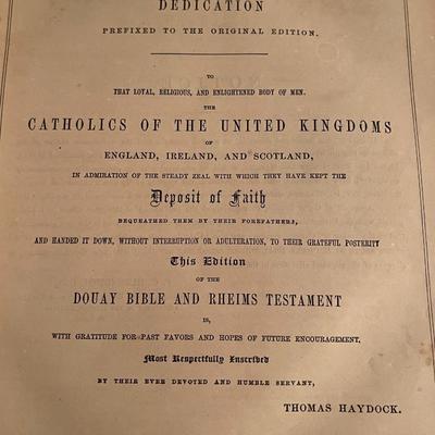 Douay Bible Catholics of the United Kingdoms