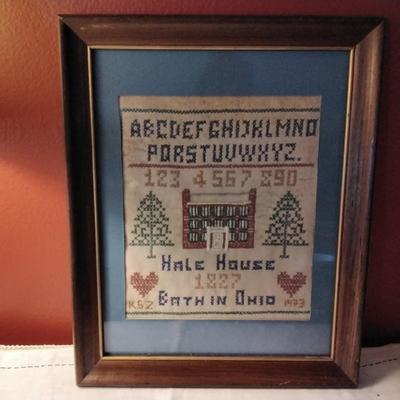 Hale House Framed Sampler