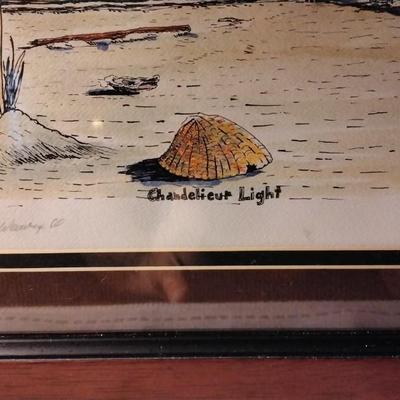Framed Chandelieur Lighthouse - Paul Weaver Signed and numbered 87/200